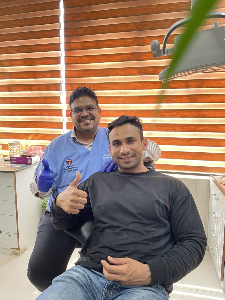 Capt Tumesh Singh of the Indian Air Force with Dr. Mohit Gupta