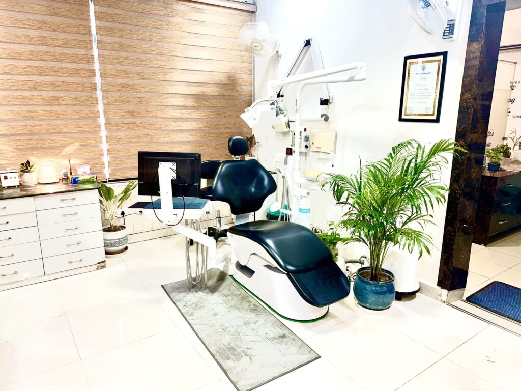 Modern treatment room at Dr. Gupta's Smile Clinic, Zirakpur
